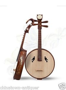 Aged Red Wood Zhong Ruan, Chinese Mandolin Guitar, Chinese Zhongruan Lute #4214