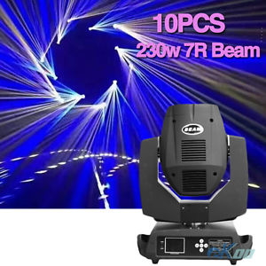 10PCS 230w 7R Zoom Moving Head Light Gobo Beam DMX DJ Party Lighting
