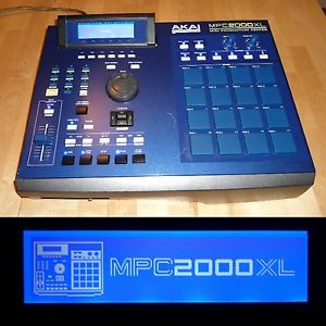 CUSTOM Akai MPC 2000XL ALL BLUE LEDs/PADS NEW LCD 1GB CF Drive MAXED RAM
