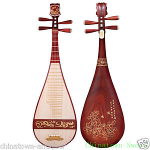 Liuqin - Chinese Soprano Pipa Lute Guitar Handmade Musical Instrument #4146