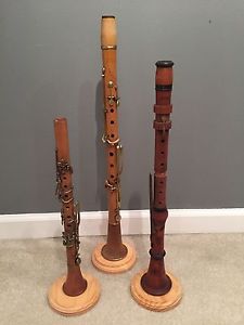 3 Antique Boxwood Clarinet Lot 1 Of 4