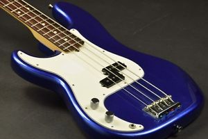 Fender American Standard Precission Bass Mystic Blue LH Electric Bass Guitar