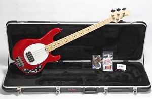 ** MusicMan USA Stingray 4 Ltd. 2014 - Cardinal Red Sparkle **