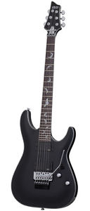 Schecter Damien Platinum 6 Floyd Rose Electric Guitar, Satin Black, 1183
