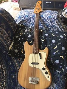 1973 Fender Musicmaster Bass Short scale Natural Finish