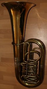 Deutsche 4/4 B Tuba Weltklang von B&S Markneukirchen GERMAN Bb TUBA