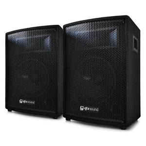 2 PASSIV PA HAUT-PARLEUR 30CM DJ PLATES-FORMES MONITEUR BOX SET