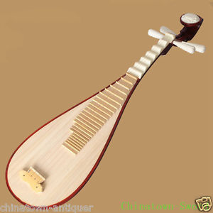 Liuqin - Chinese Soprano Pipa Lute Guitar Handmade Musical Instrument #4124