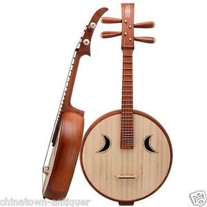 Aged Red Wood Zhong Ruan, Chinese Mandolin Guitar, Chinese Zhongruan Lute #4222