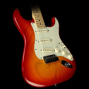 Used 2013 Fender American Deluxe Ash Stratocaster Strat Electric Guitar AC Burst