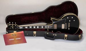2002 Gibson Les Paul 68 Custom Shop Historic Ebony Black ~SILVER HARDWARE~ 1968