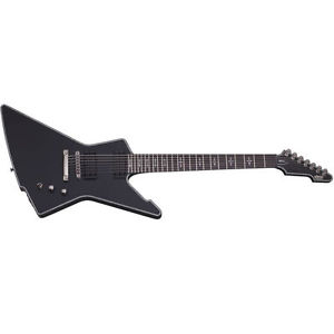 Schecter Hellraiser E-7 P Passive Satin Black SBK  7-String Guitar, 3072