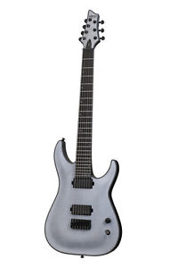 Schecter Keith Merrow KM-7 7 String Electric Guitar, Trans White Satin, 235