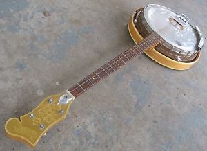 1968 Dopera Original Plectrum Banjo w/ Case & Books. Dopyera Brothers! Rare!