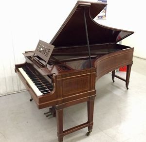 Broadwood Antique Grand Piano with a Sheraton Style Inlaid Mahogany Case C.1890