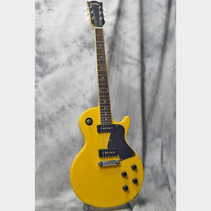 GrassRoots G-LS-57 TV Yellow 2010 Les Paul type E-Guitar Free Shipping