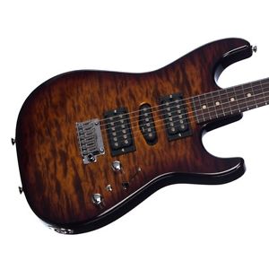 Tom Anderson Drop Top - Tiger Eye Burst Quilt Maple Custom Electric Guitar, New!
