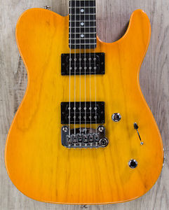 G&L USA ASAT HH RMC, Honeyburst, Ebony Fretboard, Modern Classic Neck +Cable