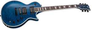NEW! LTD Eclipse EC-1000P EC-1000 Piezo electric guitar in See Thru Blue