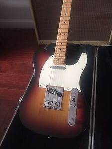 2002 Fender American Standard Telecaster USA 3-Color Sunburst, Maple Neck w/case