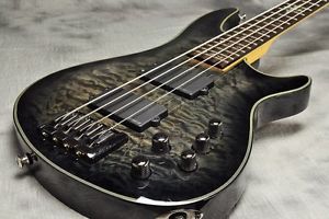 SCHECTER HELLRAISER EXTREME 4 See Thru Black Electric Bass Guitar Free shipping