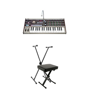 Korg microKORG Portable Synthesizer Bundle with Stand and Bench
