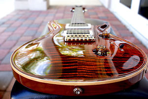 Paul Reed Smith Custom 24 Figure Top Pattern Thin Neck, Orange Tiger Brand NEW!