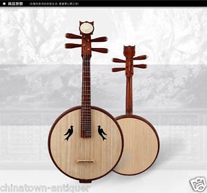 Aged Red Wood Zhong Ruan, Chinese Mandolin Guitar, Chinese Zhongruan Lute #4218