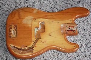 1973 1974 1975 Fender Precision bass body original natural 5 lb 8 oz