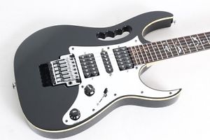 2007 Ibanez Jem Black 77VBK Steve Vai Signature J Craft Electric Guitar w/case