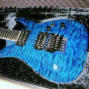 Very Rare! ESP Japan HORIZON 30th Anniversary Guitar See Thru Blue 24f  Hardcase