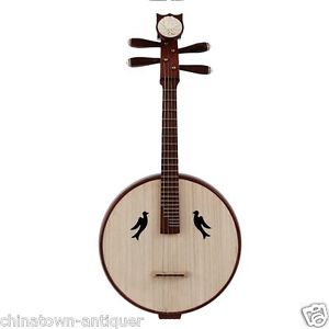 Aged Red Wood Zhong Ruan, Chinese Mandolin Guitar, Chinese Zhongruan Lute #4231