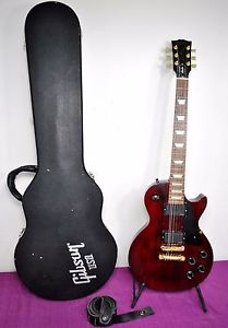 2005 Gibson Les Paul Studio Electric Guitar Red Wine USA w/ Case EMG's 6-String