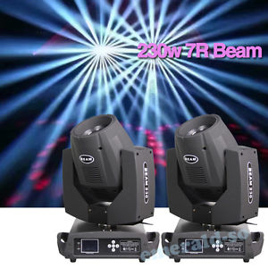 2PCS  230w 7R Zoom Moving Head Light Gobo Beam DMX DJ Party Lighting