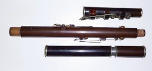 Antique Keith Prowse 48 Cheapside London Wooden Flute 8 Keys