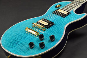 Gibson Custom 2016 Les Paul M2M Aqua Blue Electric Guitar Rare