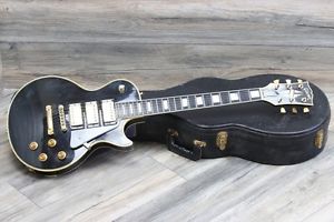 Vintage and Rare! 1979 Gibson Les Paul Custom Black Ebony 3 Pickup Triple