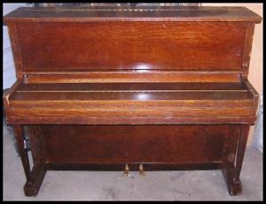 1926 Arts Crafts Rica & Son Quartered Sawn Oak Piano