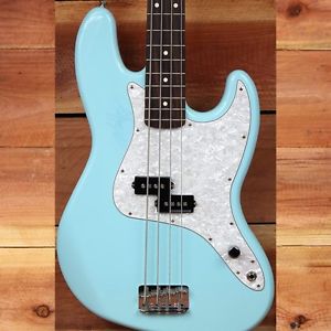 FENDER MARK HOPPUS 2006 PRECISION BASS Daphne Blue Signed P-Bass + Bag 60th Anni