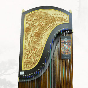 Guzheng 21-stringed African Sandalwood 894R Riverside Scene at Qingming Festival