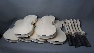 6pcs Unfinished violins 4/4, flame maple back, ribs,neck with ebony fingeroard