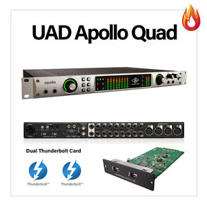 UAD Apollo Quad DSP Interface (Firewire w/ Dual Thunderbolt Card)