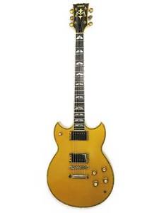 YAMAHA SG-3000 Custom 1983 Vintage SG Series Gold E-Guitar Free Shipping