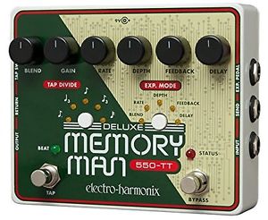 Electro-Harmonix Deluxe Memory Man with Tap Tempo 550mS Analog Delay