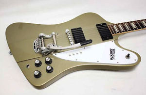 Gibson Elliot Easton "Tikibird" Firebird Gold Mist Poly 2013 Electric Guitar MOD