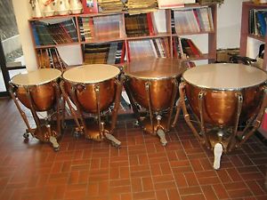 GOOD SET 4 LUDWIG "PROFESSIONAL SYMPHONIC"  COPPER  23, 26 29, 32 TIMPANI