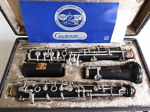 CASED BOOSEY & HAWKES EMPEROR OBOE CON ORIGINALE BILL OF SALE 1985