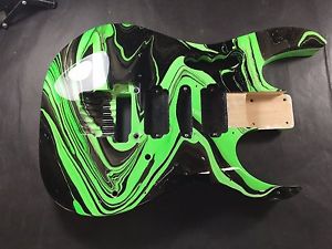 Basswood Jem style guitar body LNG swirl & matching tree of life neck