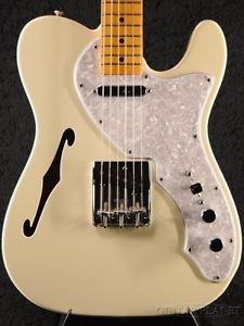 Fender American Vintage '69 Telecaster Thinline Olympic White Electric Guitar