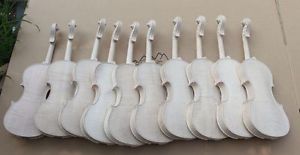 20 pcs 4/4 violin unfinished maple back Russian spruce top ,white violin
